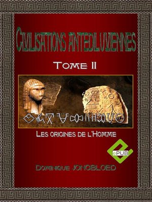 cover image of CIVILISATIONS ANTEDILUVIENNES T2